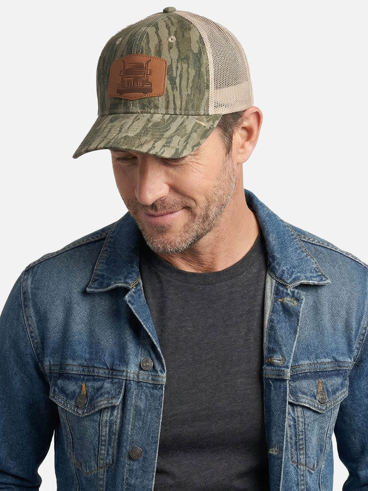 Camo Mesh Trucker Baseball Cap Eleven Oasis