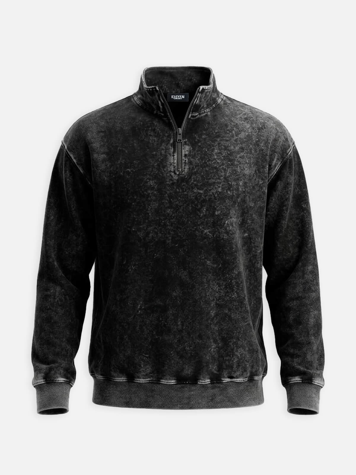 Men's Washed Quarter Zip Sweatshirt Eleven Oasis