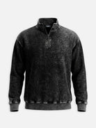Men's Washed Quarter Zip Sweatshirt Eleven Oasis