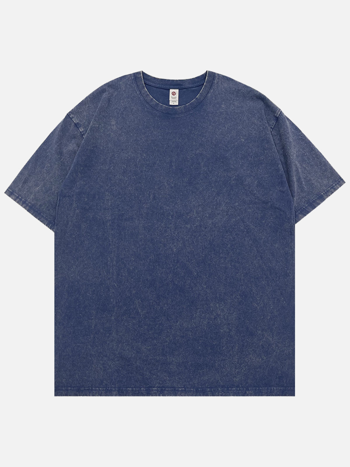 Men's Solid Color Cotton Round Neck Short-Sleeve T-Shirt Basic Cotton Tee Eleven Oasis