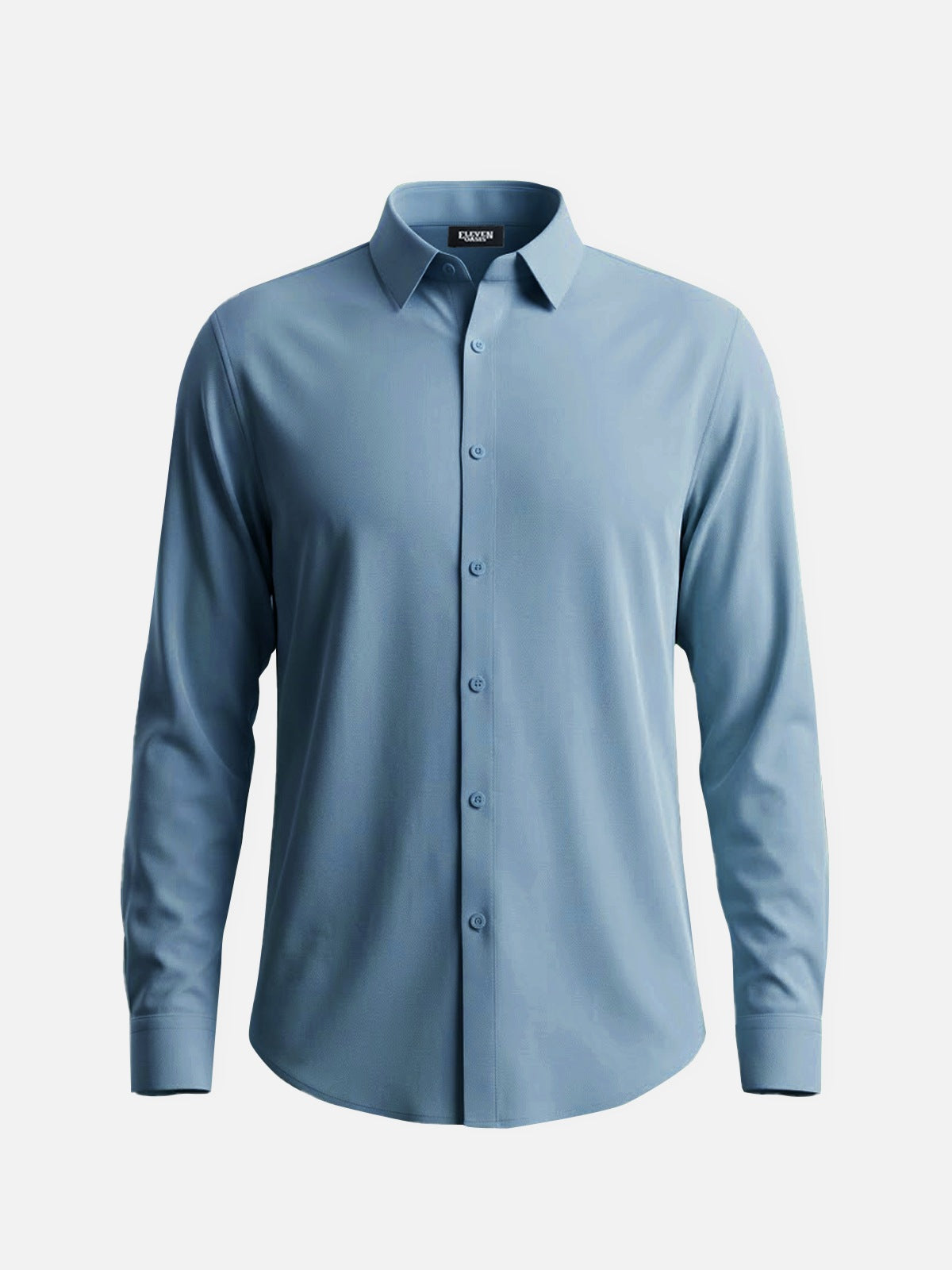 Men's Classic Solid Slim Fit Long Sleeve Shirt Eleven Oasis