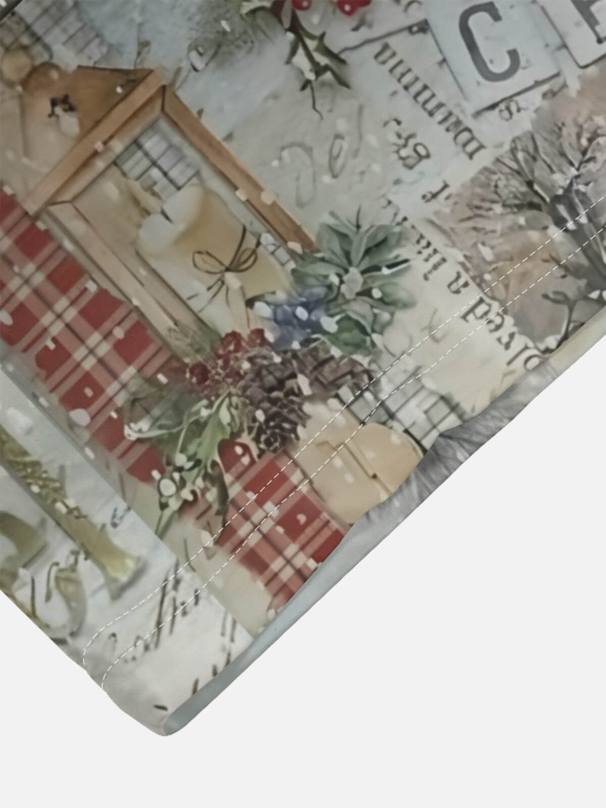 Tall Men's Vintage Christmas Postcards Short Sleeve Shirt Eleven Oasis