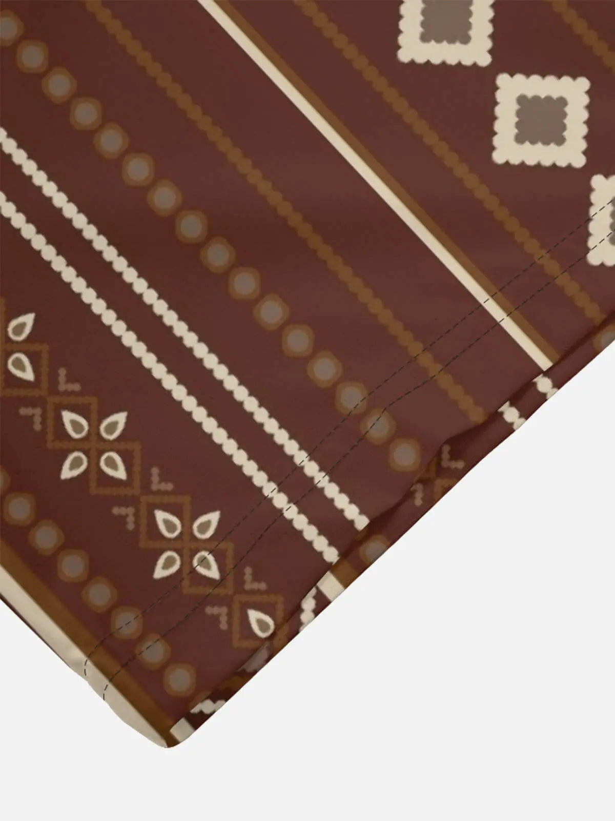 Tall Men's Retro Diamond Stripe Short Sleeve Shirt Eleven Oasis