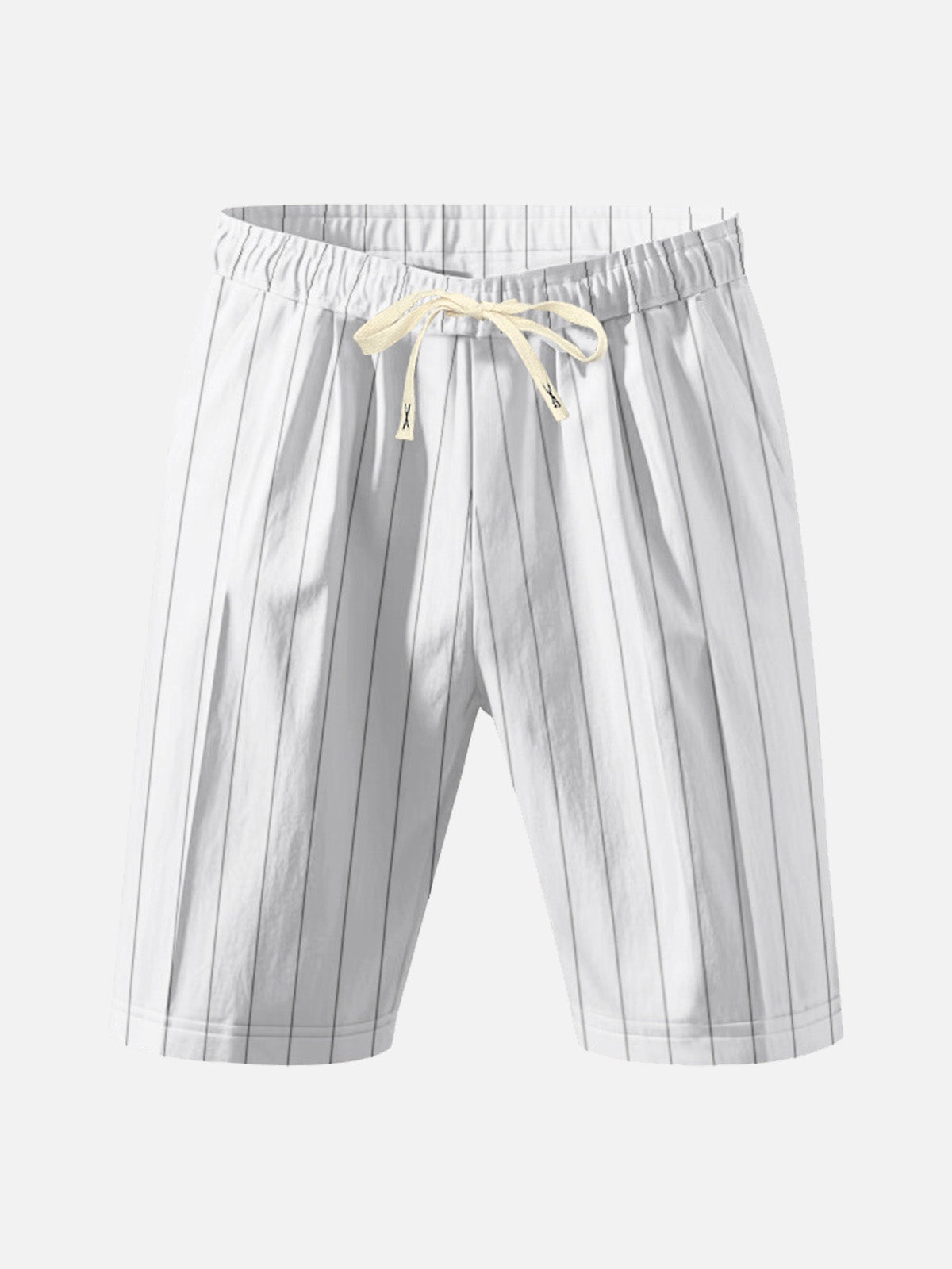Men's Pinstripe Linen Blend Drawstring Shorts ElevenOasis