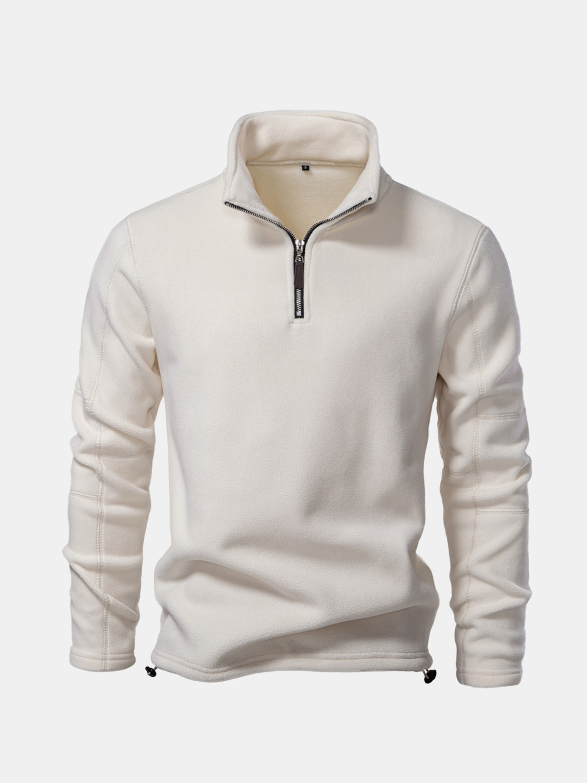 Men's Quarter-Zip Fleece Pullover Sweatshirt ElevenOasis