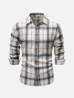 Men's Classic Plaid Long Sleeve Shirt Eleven Oasis