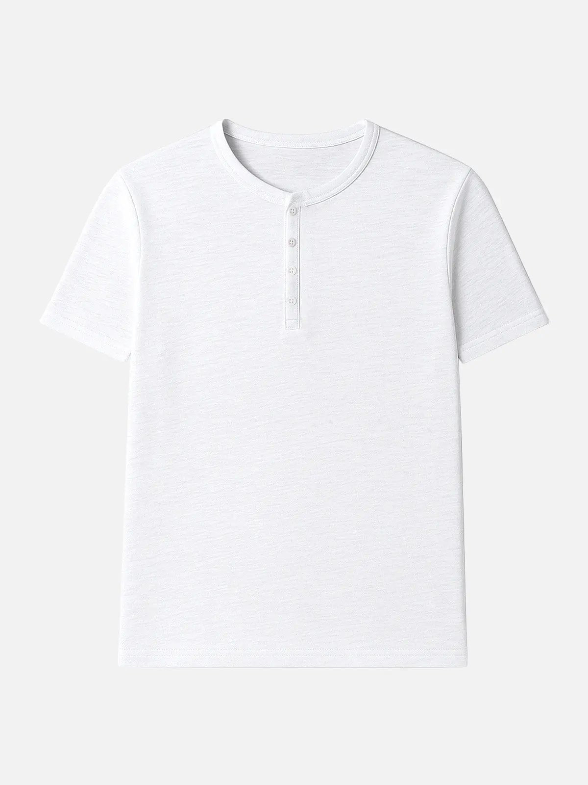 Men's Classic Cotton Henley T-Shirt ElevenOasis