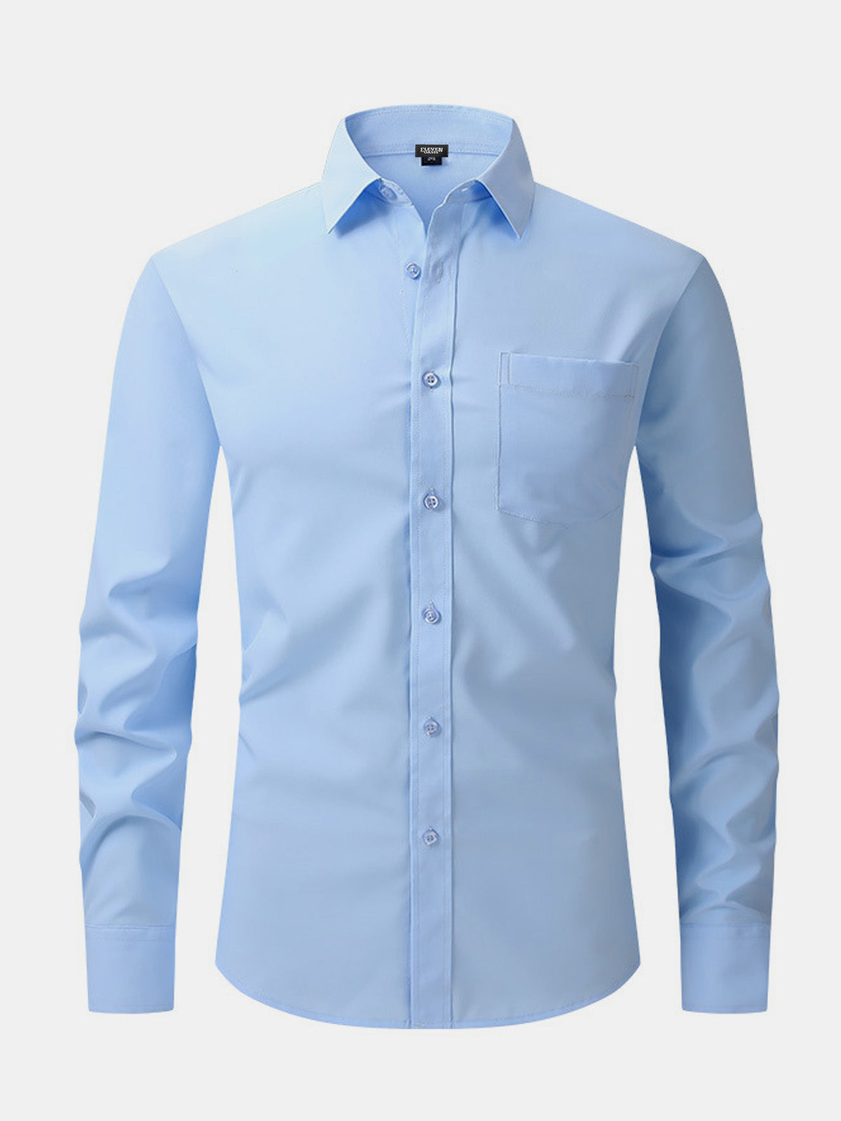 Men's Business Casual Long Sleeve Shirt Eleven Oasis