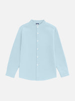Men's Pinstripe Linen Blend Long Sleeve Shirt ElevenOasis