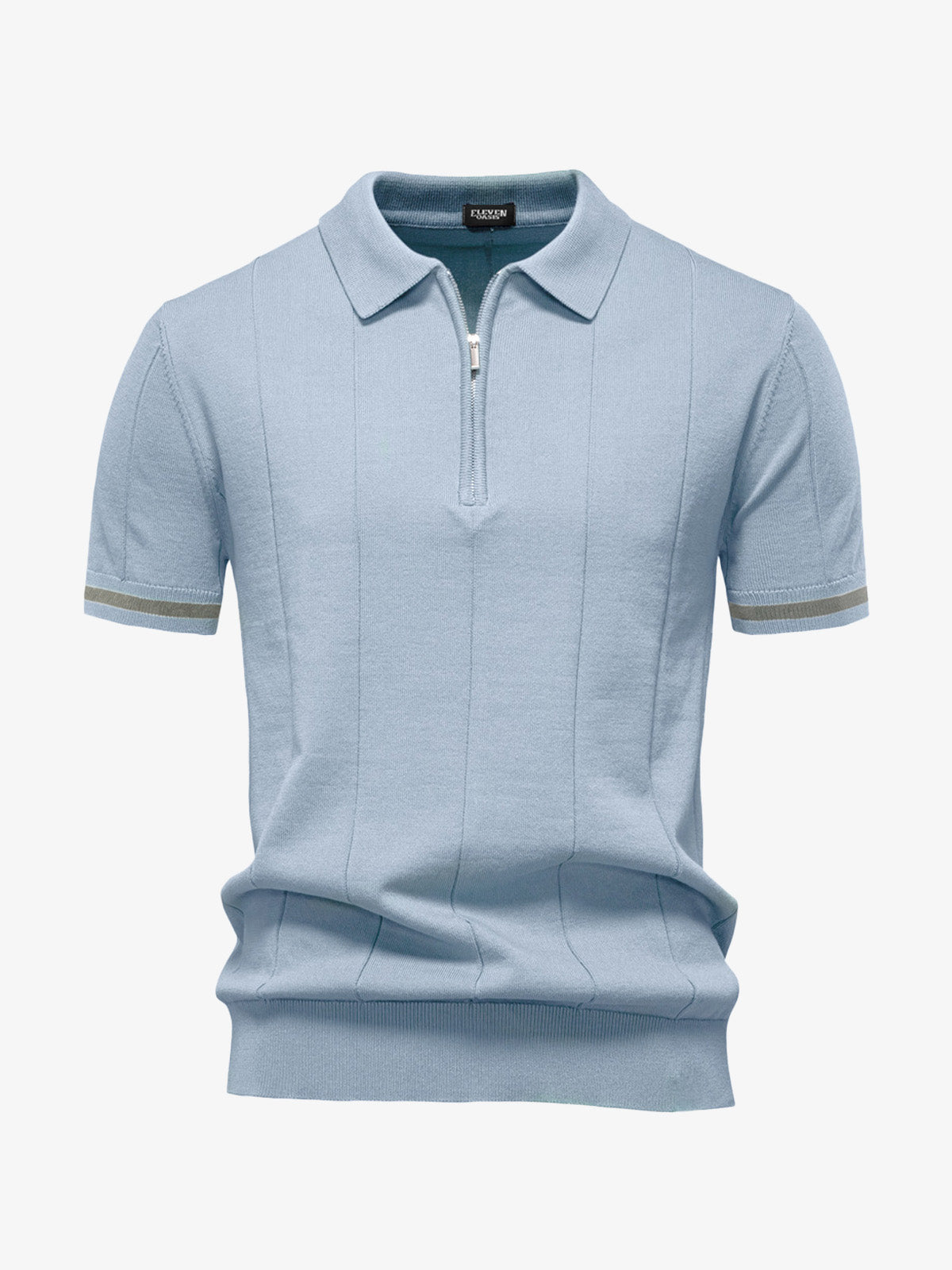 Men's Refined Slim Polo Knit Short Sleeve Shirt Eleven Oasis