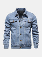 Men's Classic Button Denim Jacket ElevenOasis