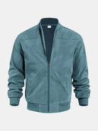 Men's Suede-Feel Bomber Jacket ElevenOasis