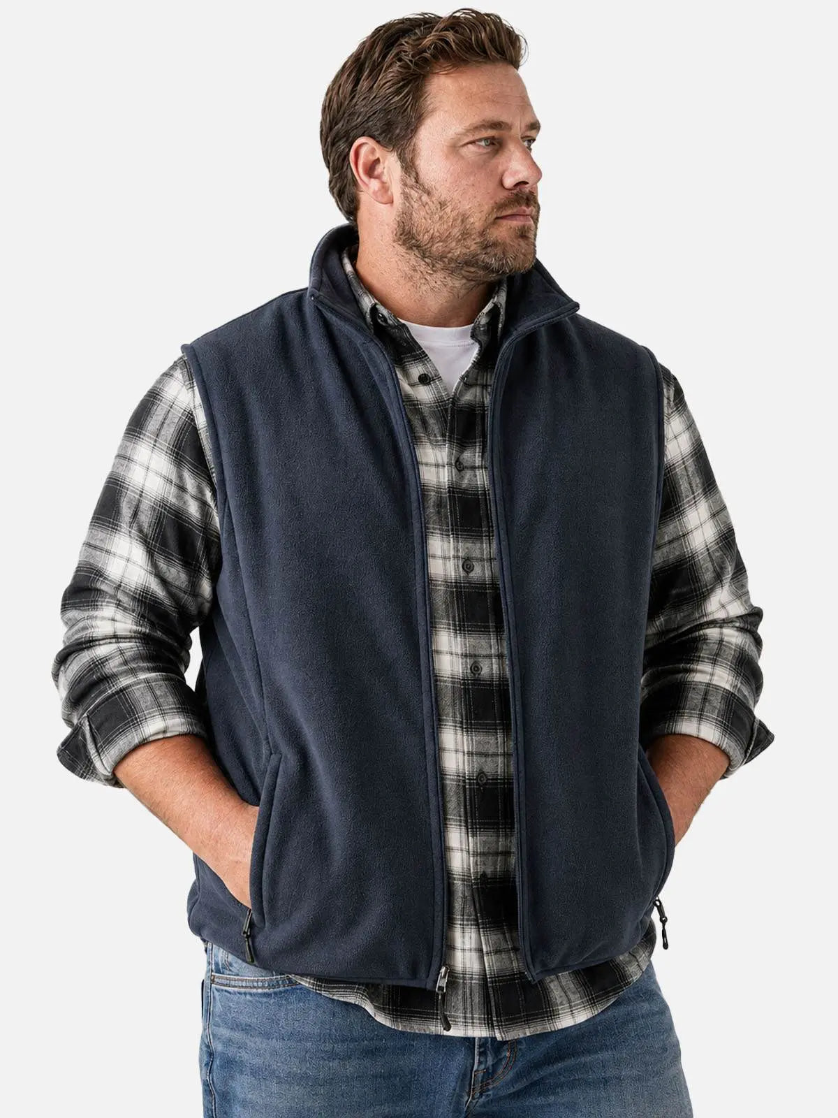 Men's Polar Fleece Slim Fit Vest ElevenOasis