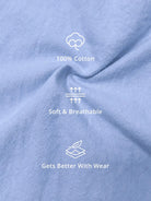 Men's Easygoing 100% Cotton Button Down Shirt ElevenOasis