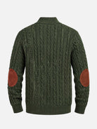 Men's Cable Knit Henley Slim Fit Sweater Eleven Oasis