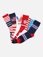Men's American Flag Pattern Crew Socks Eleven Oasis