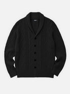 Men's Cable Knit Shawl Collar Slim Fit Cardigan Eleven Oasis