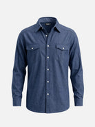 Men's Western Yoke Double Pocket Long Sleeve Shirt Eleven Oasis