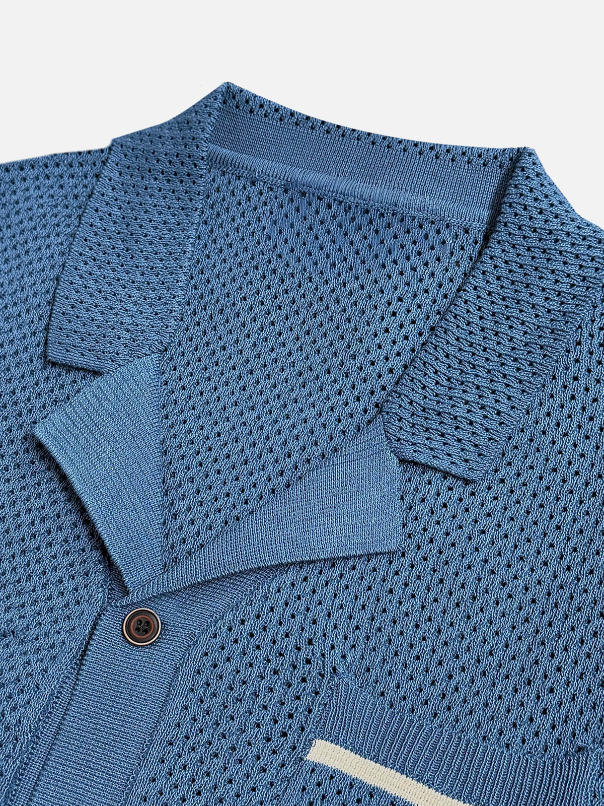 Men's Open Knit Resort Short Sleeve Shirt Eleven Oasis