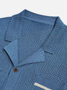 Men's Open Knit Resort Short Sleeve Shirt Eleven Oasis