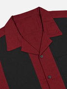 Men's Heritage Contrast Panel Bowling Short Sleeve Shirt Eleven Oasis