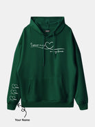 Custom Heart Sleeve Hoodie Eleven Oasis
