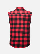 Men's Buffalo Plaid Sleeveless Shirt Eleven Oasis