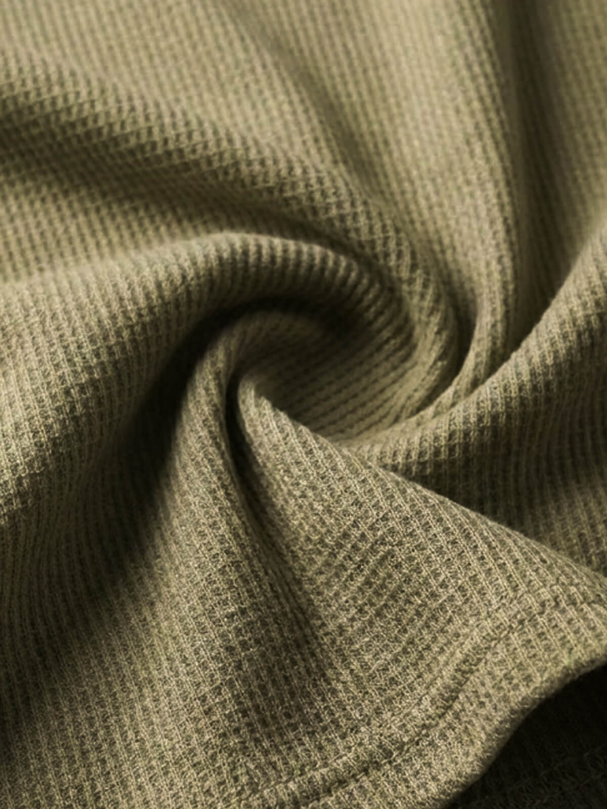 Men's Waffle Knit Crew Neck Tank Top Eleven Oasis