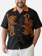 Tall Men's Dual Tiger Graphic Short Sleeve Shirt Eleven Oasis