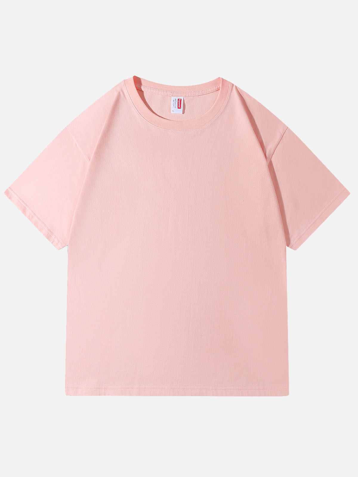 Men’s Solid Color Basic Cotton Round Neck Short Sleeve T - Shirt Soft Light Colors Eleven Oasis