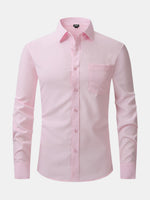 Men's Business Casual Long Sleeve Shirt Eleven Oasis