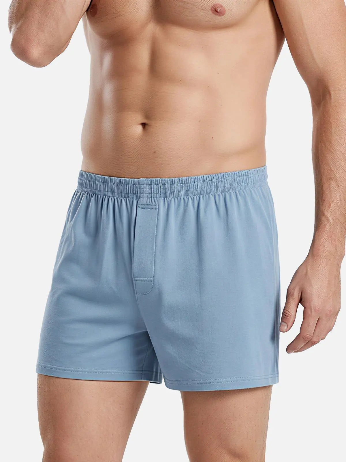 Men's Cotton Stretch Button Fly Boxer Shorts 3-Pack Eleven Oasis