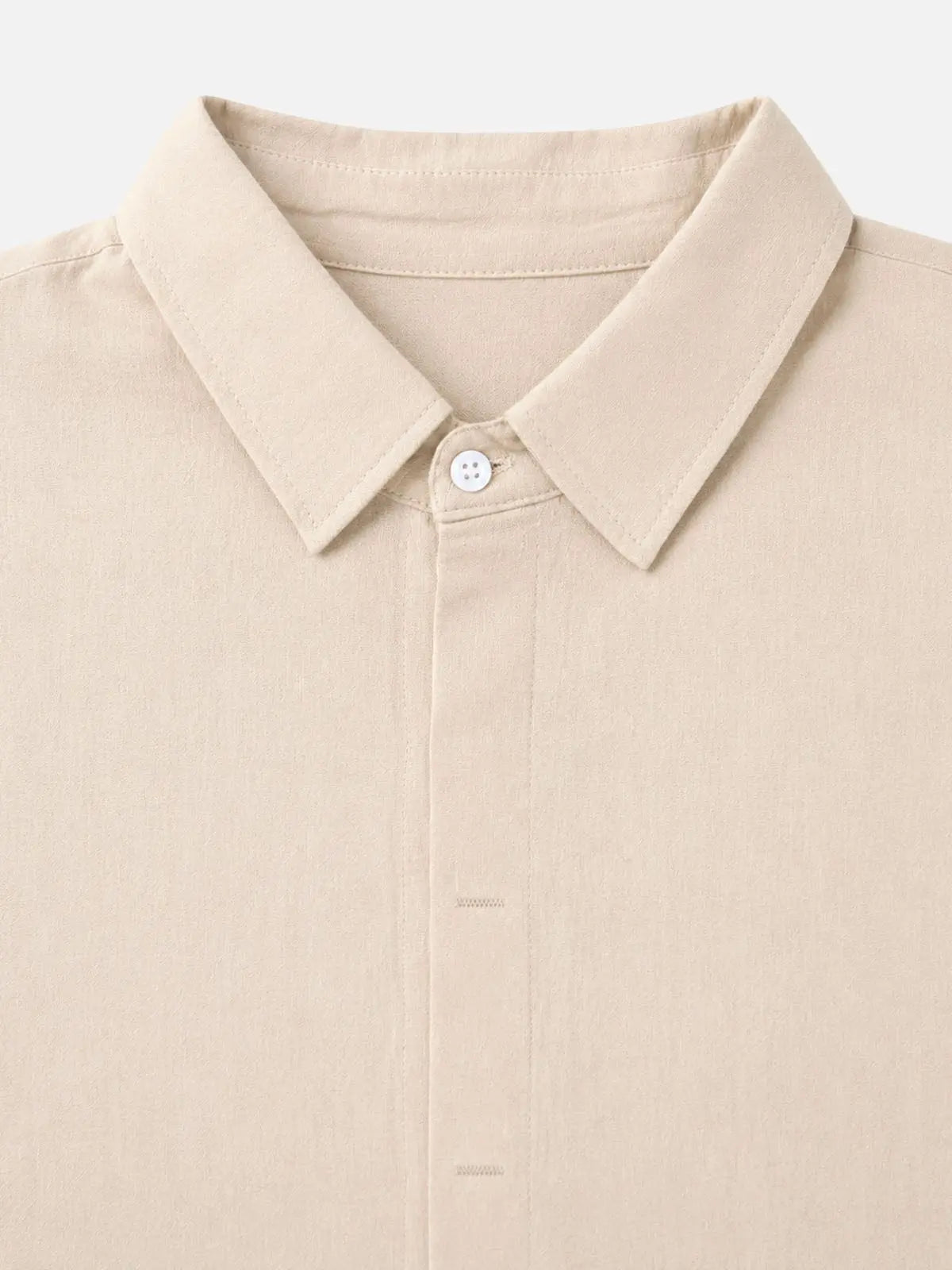 Men's Linen-Like Regular Fit Long Sleeve Shirt Eleven Oasis