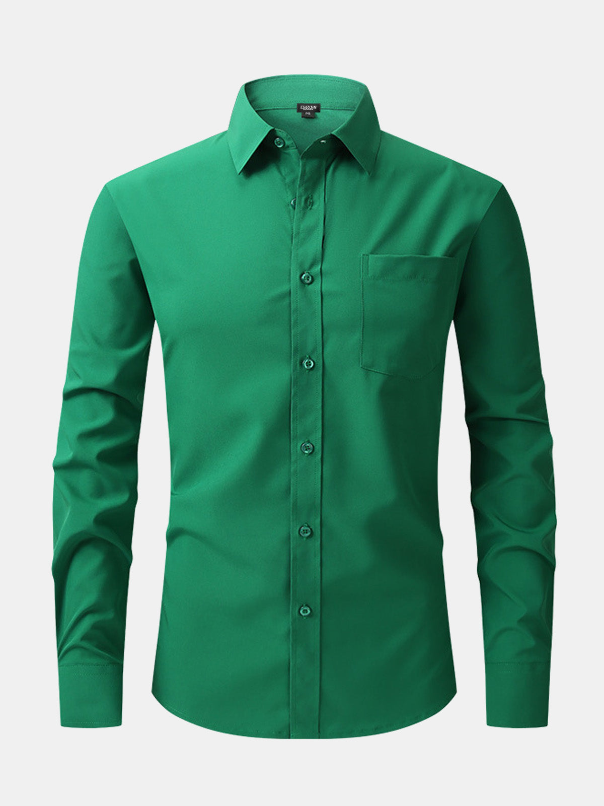 Men's Business Casual Long Sleeve Shirt Eleven Oasis