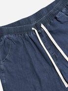 Men's Classic Straight-Leg Drawstring Denim Pants ElevenOasis
