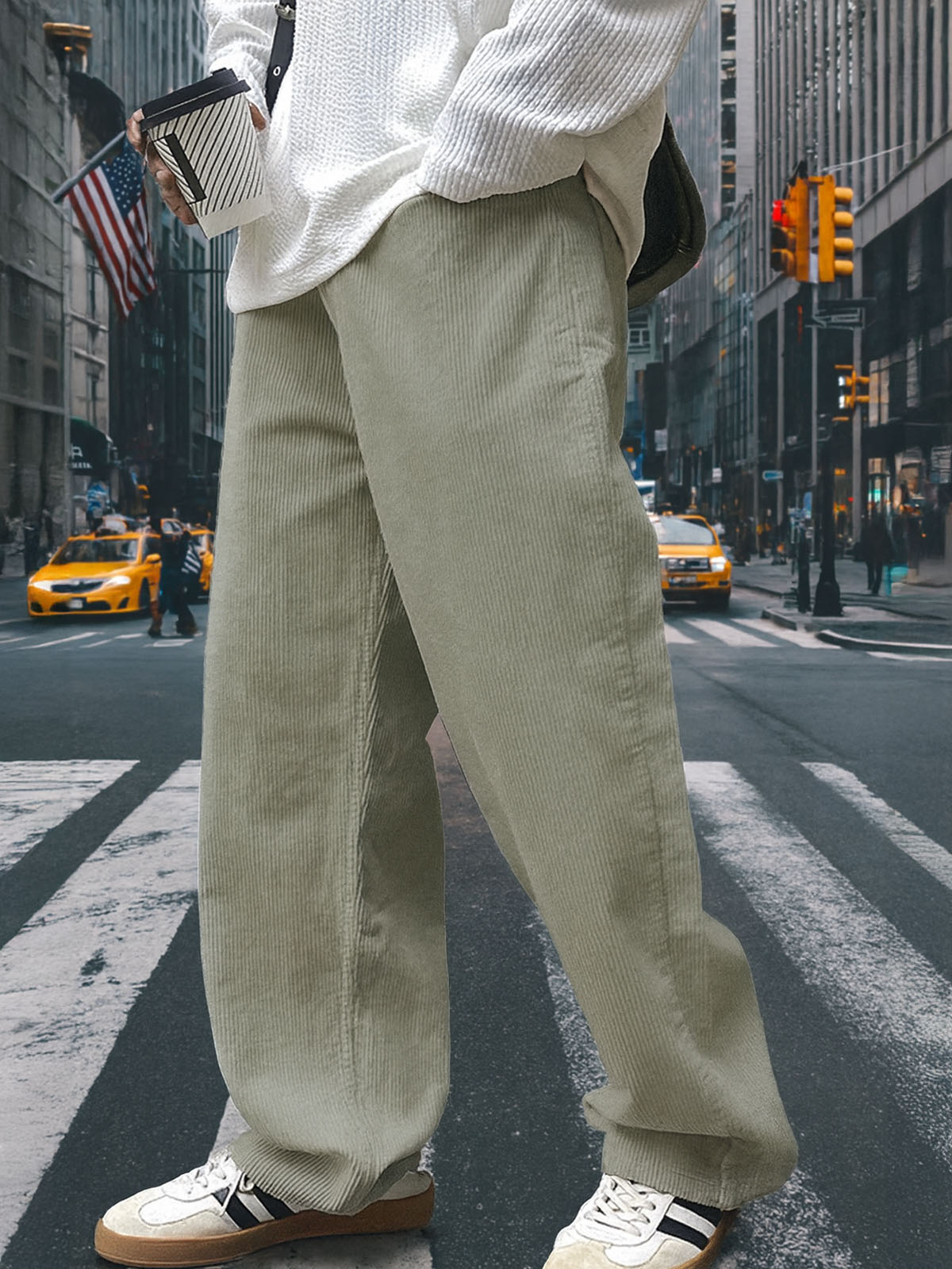 Men's Corduroy Straight Leg Pants ElevenOasis