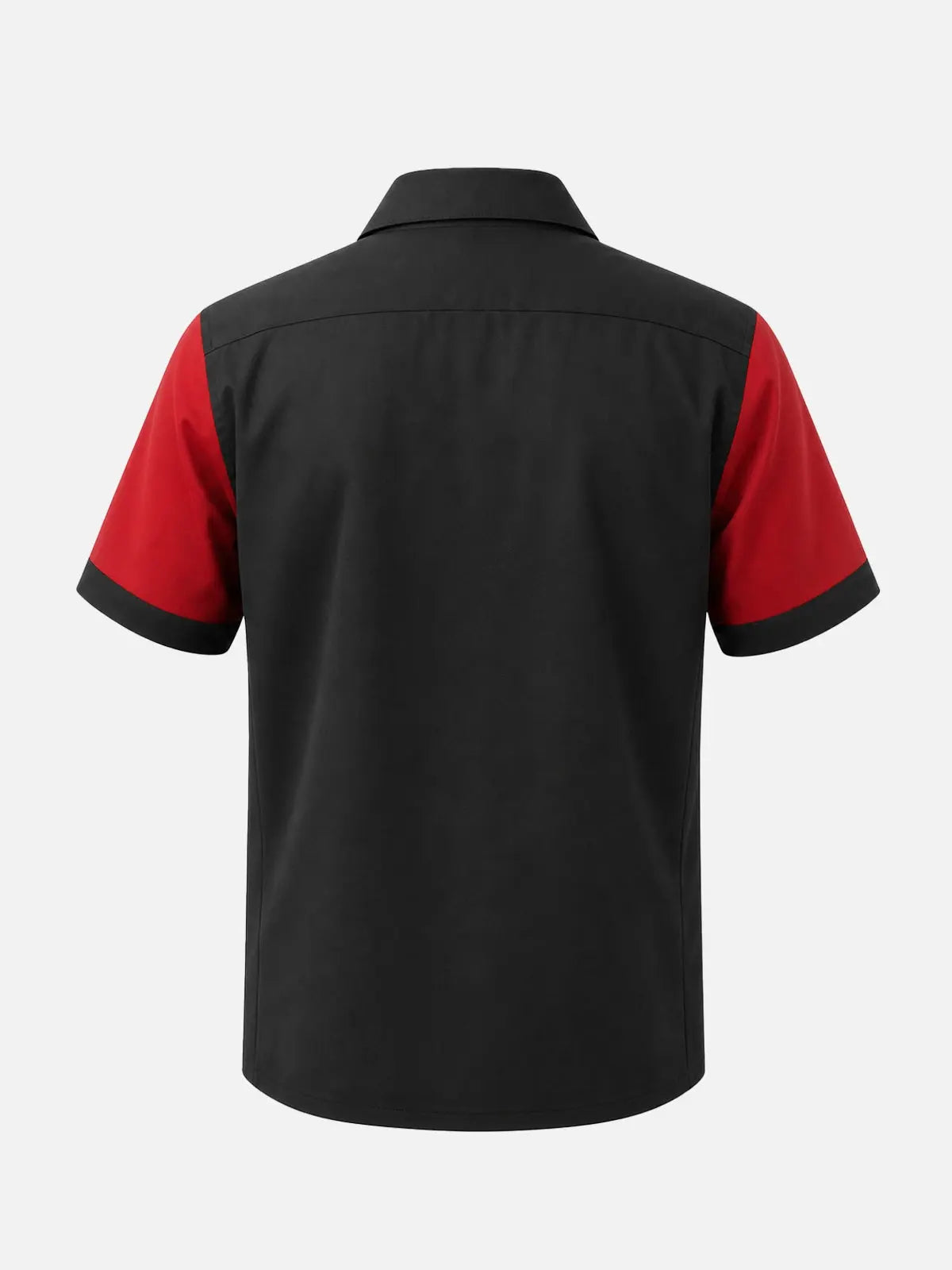 Men's Contrast Sleeve Piped Bowling Short Sleeve Shirt Eleven Oasis