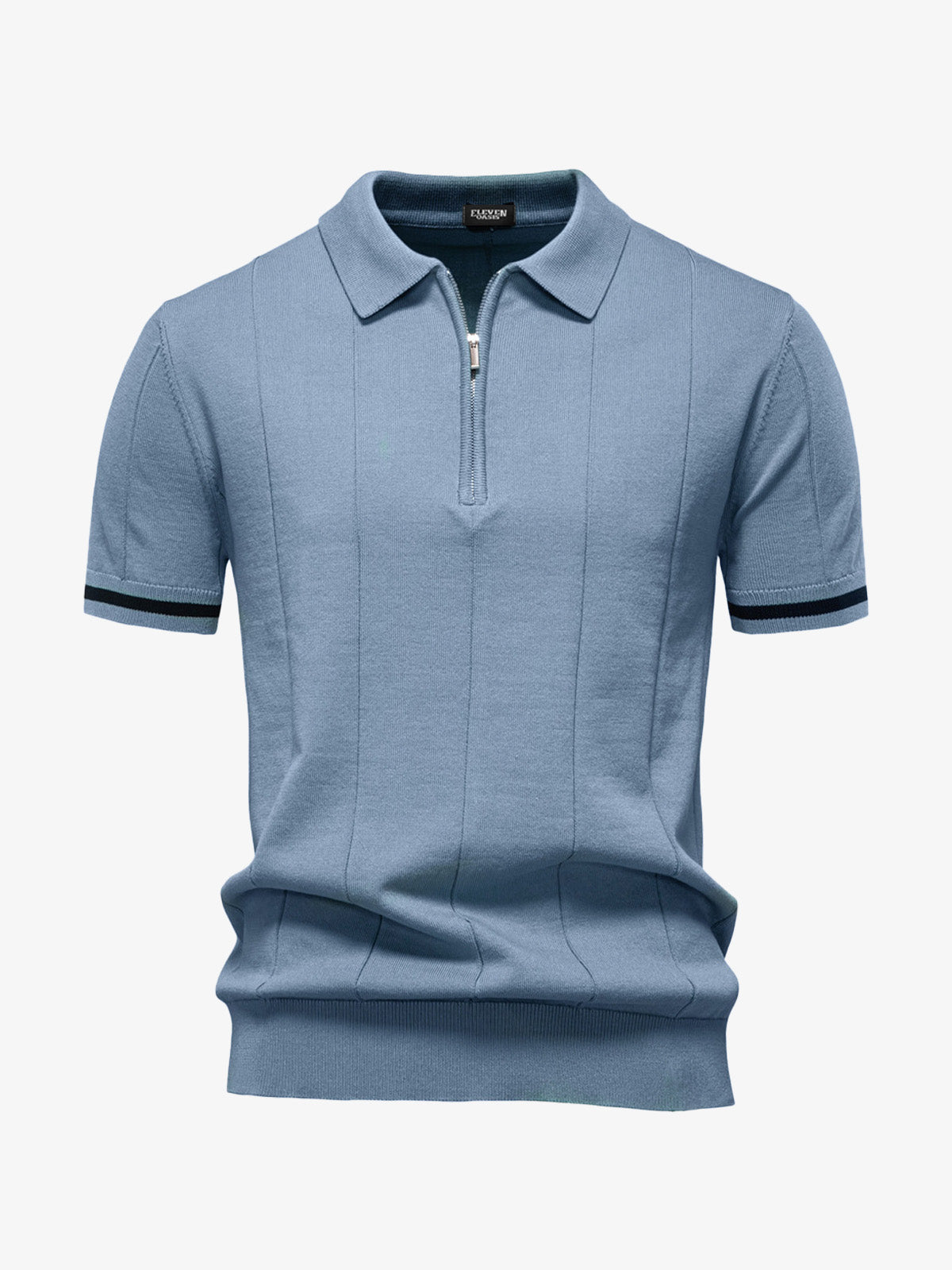 Men's Refined Slim Polo Knit Short Sleeve Shirt Eleven Oasis