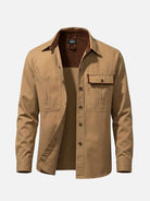 Men's Relaxed Fit Vintage Utility Overshirt Jacket ElevenOasis