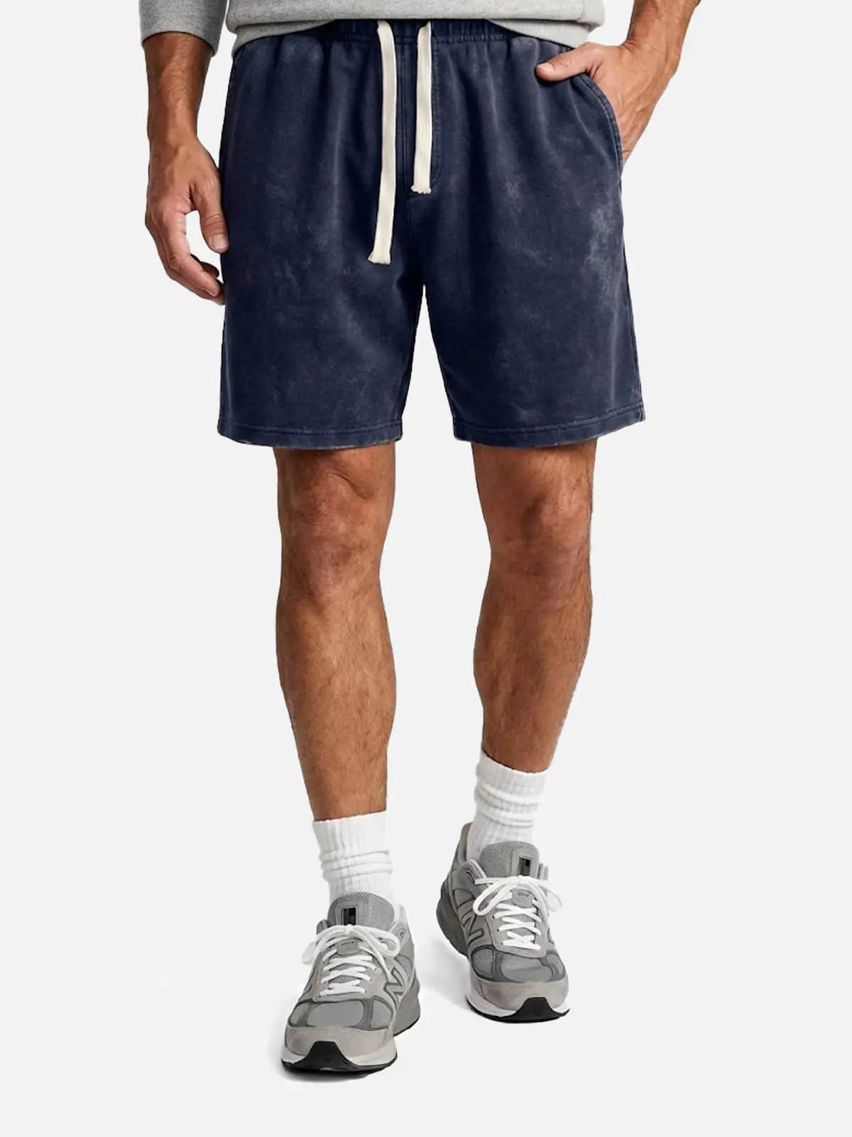 Men's Washed Cotton Drawstring Shorts | Eleven Oasis
