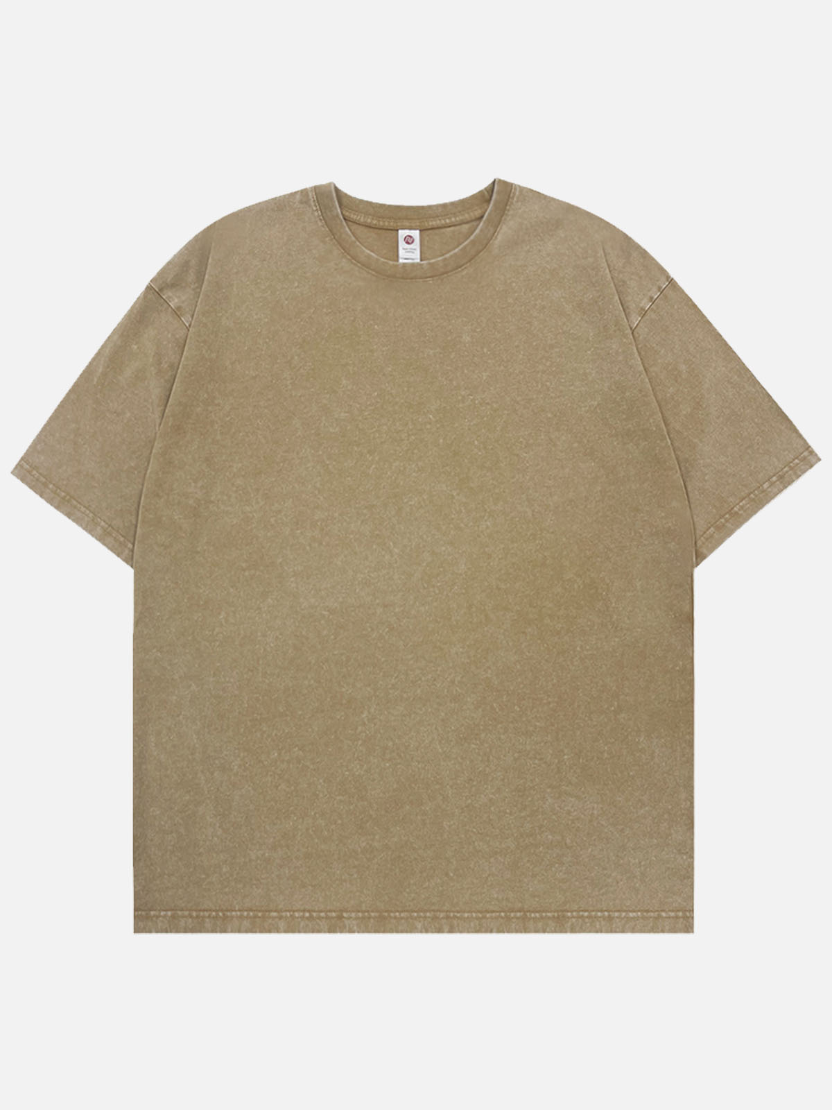 Men's Solid Color Cotton Round Neck Short-Sleeve T-Shirt Basic Cotton Tee Eleven Oasis