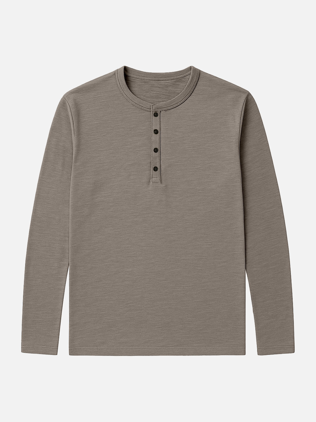 Men's Cotton Henley Long Sleeve Shirt Eleven Oasis