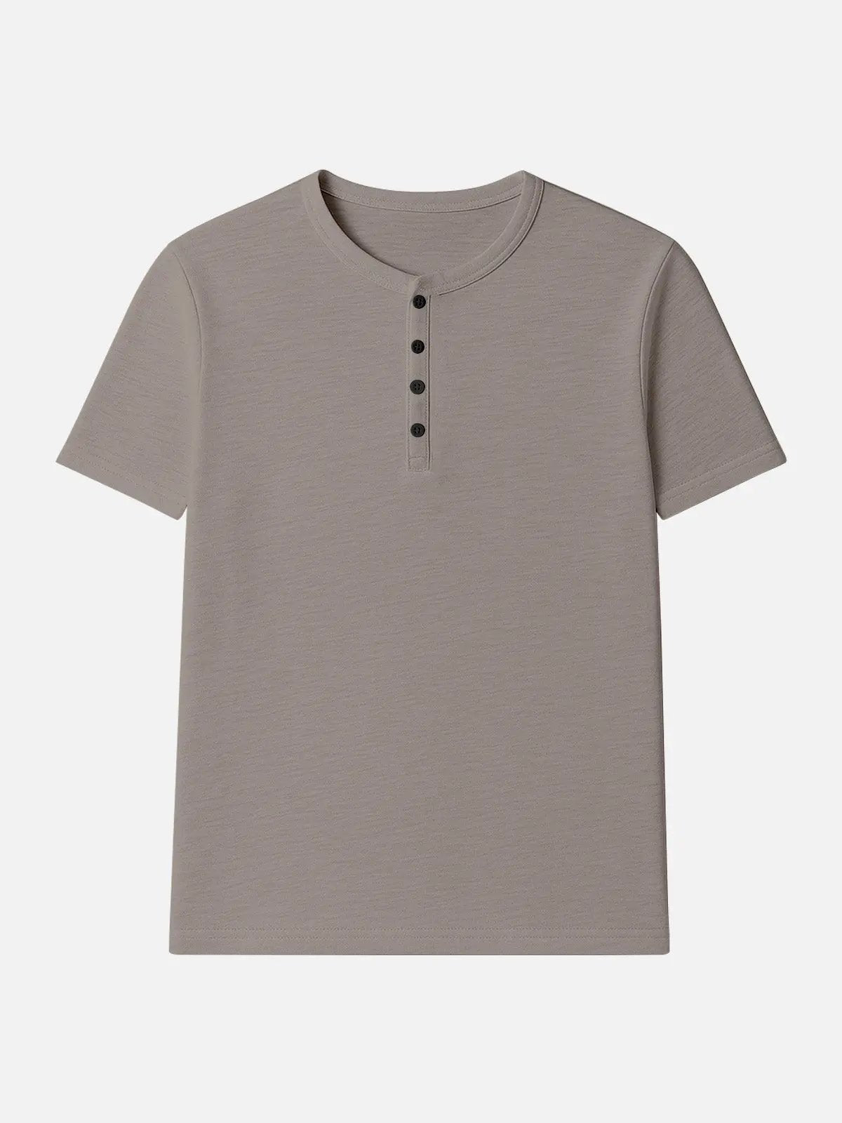 Men's Classic Cotton Henley T-Shirt ElevenOasis