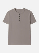 Men's Classic Cotton Henley T-Shirt ElevenOasis
