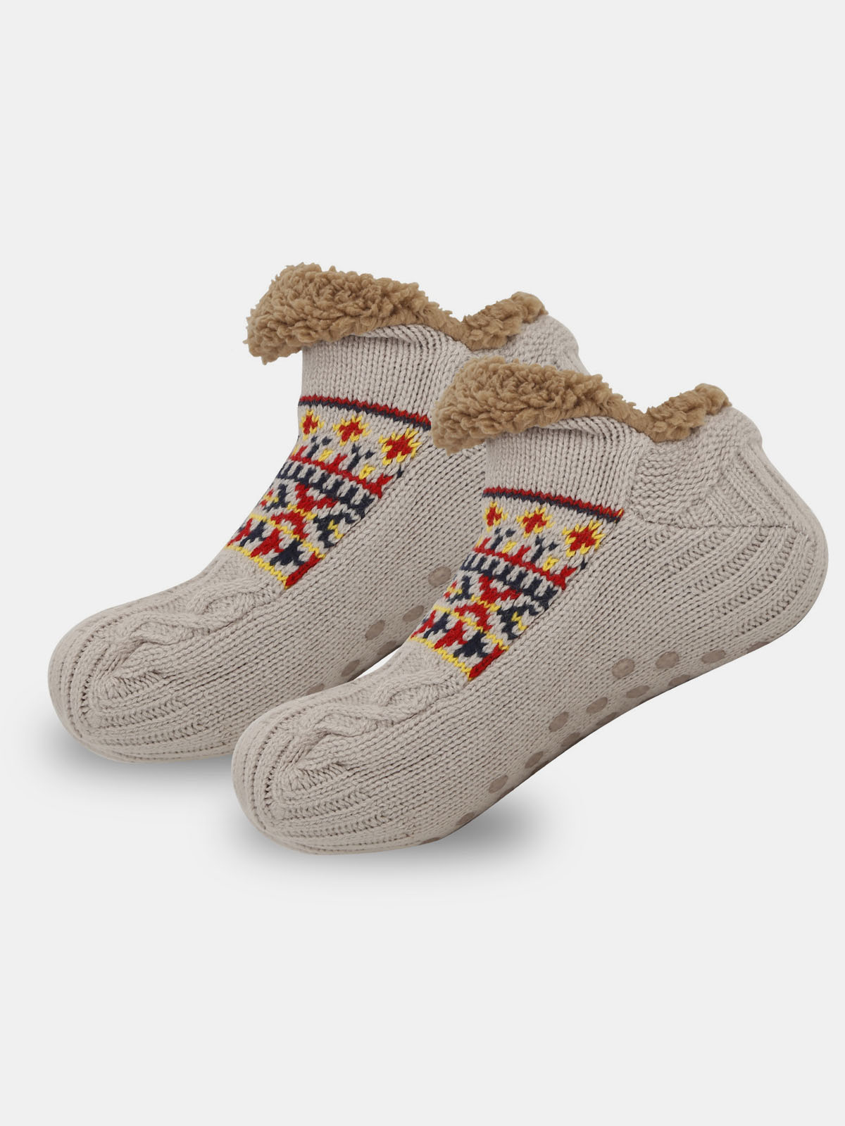 Cable Knit Indoor Slipper Socks Eleven Oasis