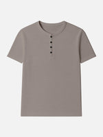 Men's Classic Cotton Henley T-Shirt Eleven Oasis