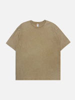Acid Wash Cotton Basic T-Shirt - 6 Colors ElevenOasis