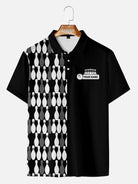 Men's Custom Kingpin Lanes Short Sleeve Polo Shirt Eleven Oasis