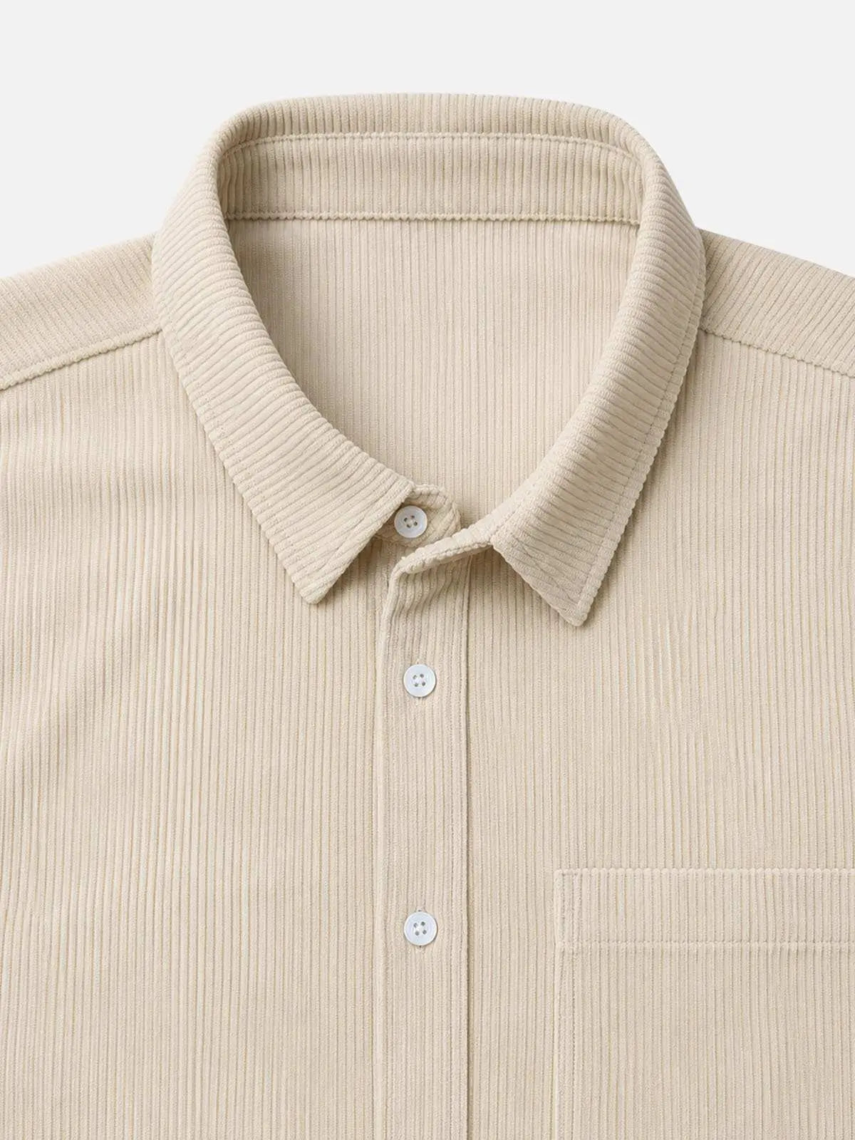 Men's Vintage Corduroy Regular Fit Overshirt Eleven Oasis