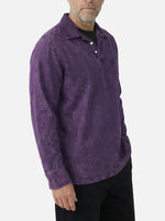 Men's Washed Long Sleeve Henley Shirt ElevenOasis